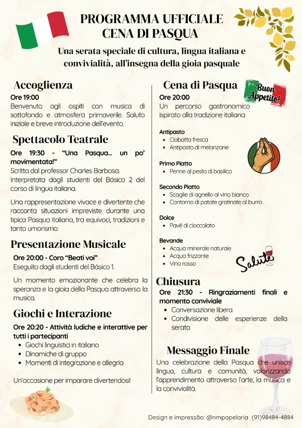 Cardápio 1