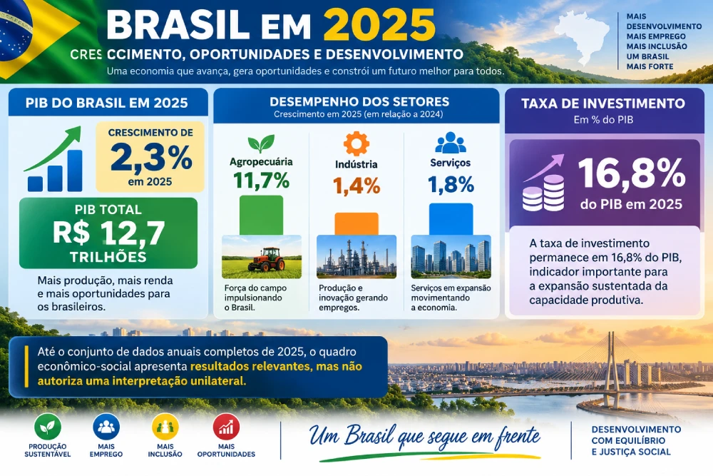 Pib do Brasil em 2025 