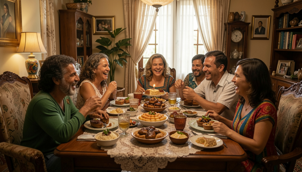 Famiglia brasiliana che sogna un viaggio a Roma